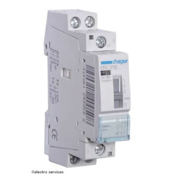 Relais de commande 16A 1F+1O 230V Hager ERC218