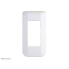 078801L Plaque de finition Mosaic 1 module Blanc brillant Legrand