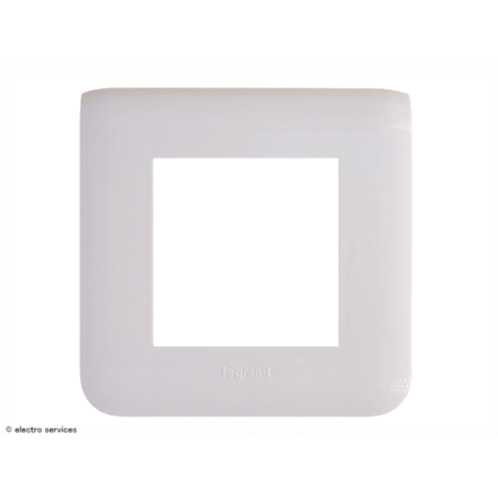 Plaque Mosaic 2 modules Blanc Legrand 078802L