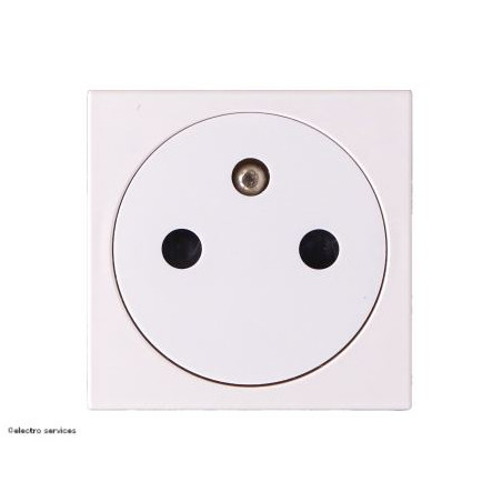 077111L Prise de courant 2P+T Surface Mosaic Legrand Blanc