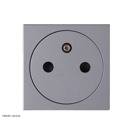 079342 Prise de courant 2P+T Surface Mosaic Legrand Aluminium
