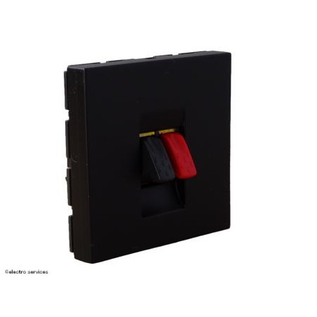 079551L Prise haut-parleur 2 modules Mosaic Legrand Noir