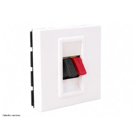 078751 Prise haut-parleur 2 modules Mosaic Legrand Blanc