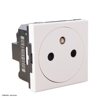 077111L Prise de courant 2P+T Surface Mosaic Legrand Blanc