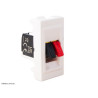 078750 Prise haut-parleur 1 module Mosaic Legrand Blanc