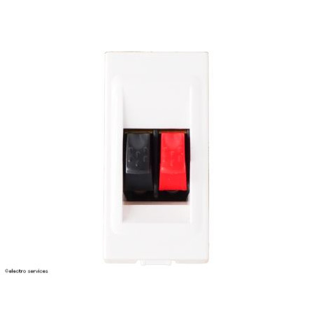 078750 Prise haut-parleur 1 module Mosaic Legrand Blanc