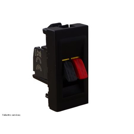 079550L Prise haut-parleur 1 module Mosaic Legrand Noir