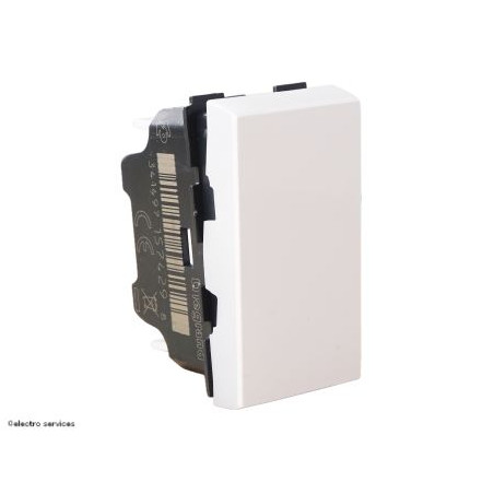 077030L Poussoir ou poussoir inverseur Mosaic Legrand 1 module Blanc