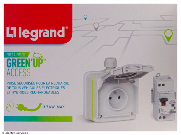 Prise Murale Legrand Green'Up Pour Véhicules électriques Et Hybrides - Neuf